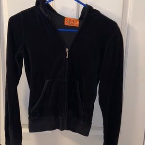 Juicy couture velvet zip up